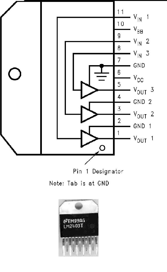 LM2403 Monolithic Triple 4.5 nS CRT Driver