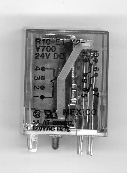 R10-E1X2-V700 Bobine 24Vdc 5A DPDT R10-E1X2-V700 Bobine 24Vdc 5A DPDT