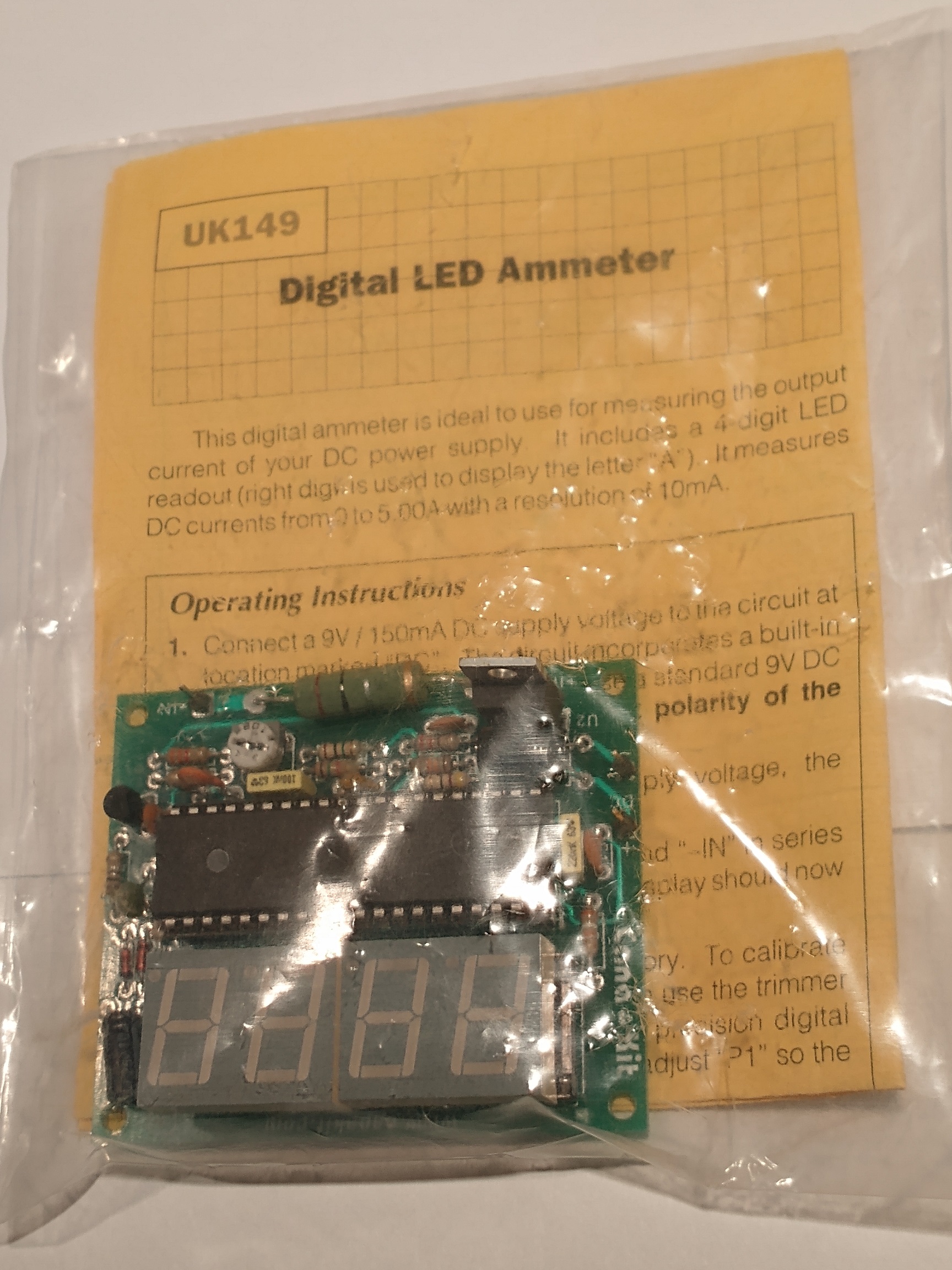 UK149 Ampèremètre Digital